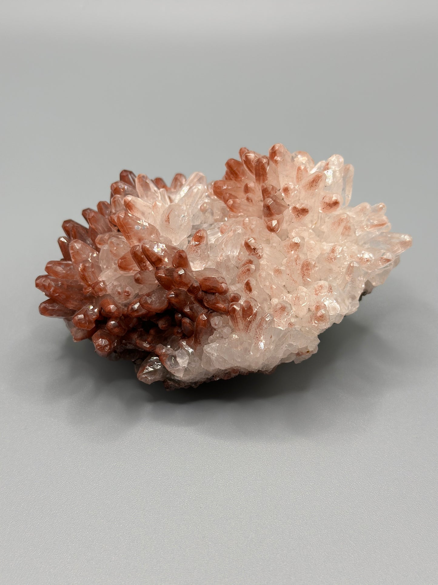 Calcite with Botryoidal Hematite and Red Quartz on matrix- Pallaflat Mine, Egremont, Cumberland