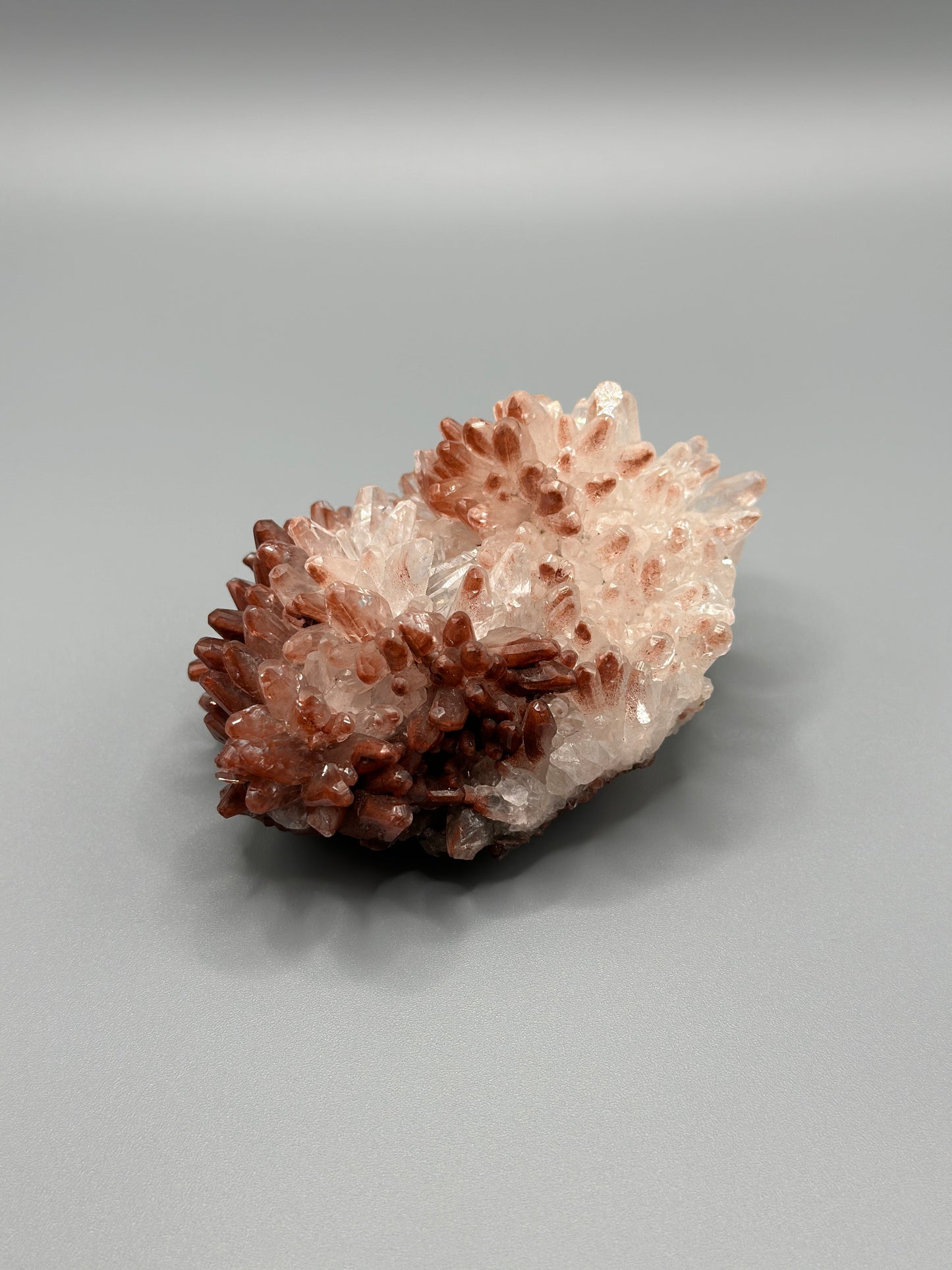 Calcite with Botryoidal Hematite and Red Quartz on matrix- Pallaflat Mine, Egremont, Cumberland