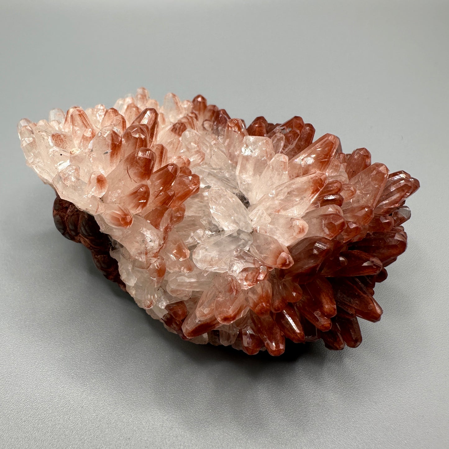 Calcite with Botryoidal Hematite and Red Quartz on matrix- Pallaflat Mine, Egremont, Cumberland