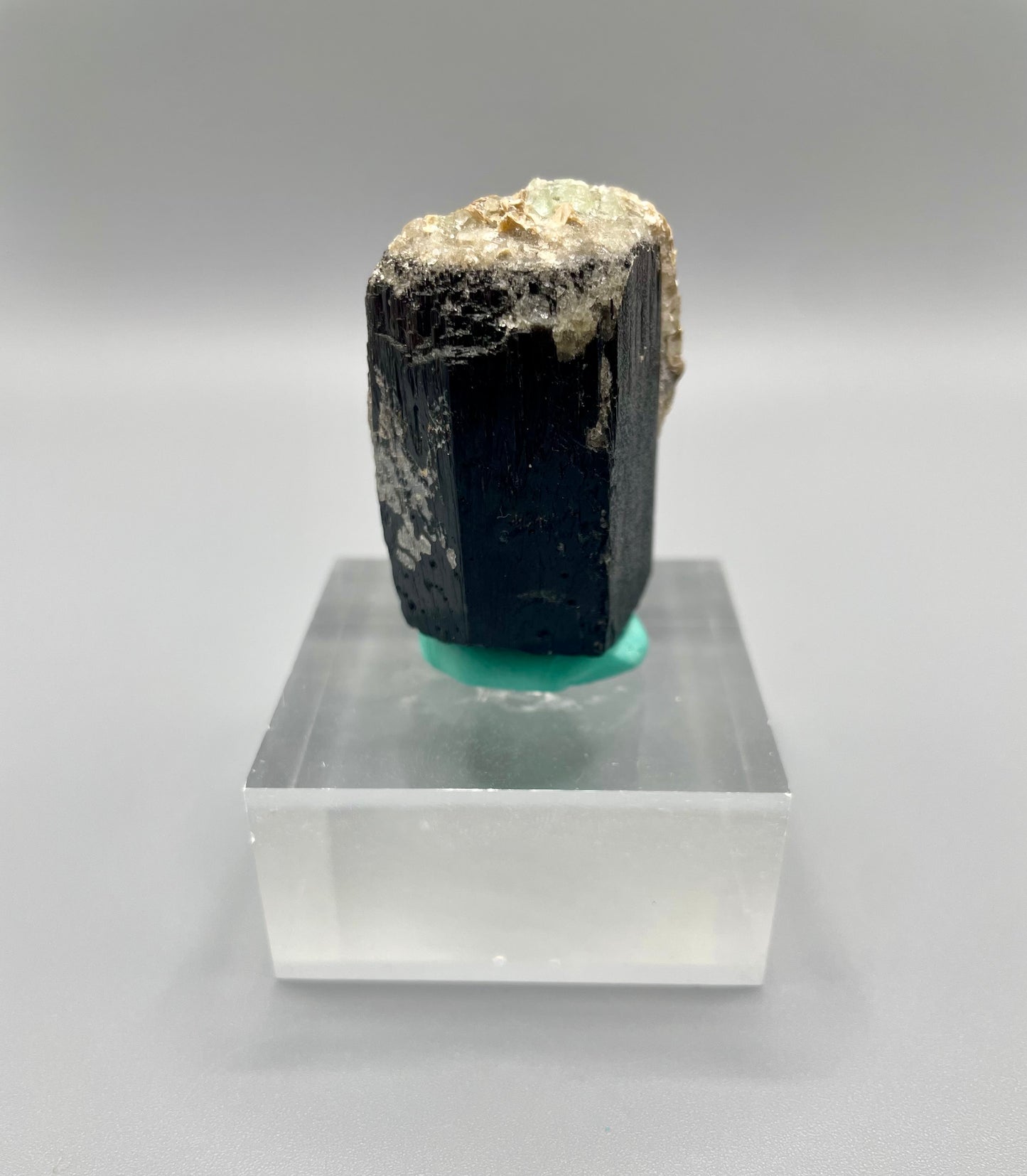 Black Tourmaline (Schorl) with Fluorite-Erongo, Namibia